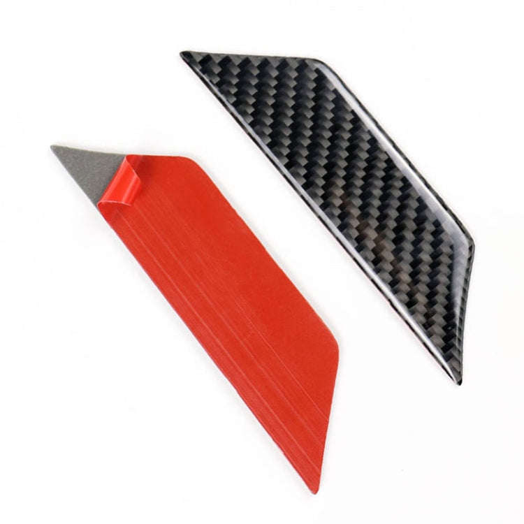 Car Carbon Fiber Door Inner Wrist Decorative Sticker for Cadillac XT5 2016-2017