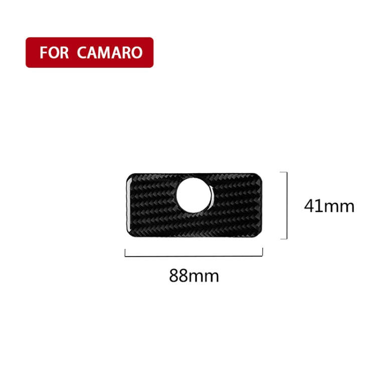 Car Carbon Fiber Glove Box Decorative Sticker for Chevrolet Camaro 2017-2019