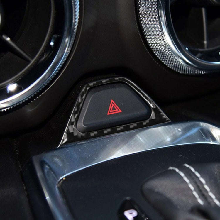 Car Carbon Fiber Warning Light Decorative Sticker for Chevrolet Camaro 2017-2019