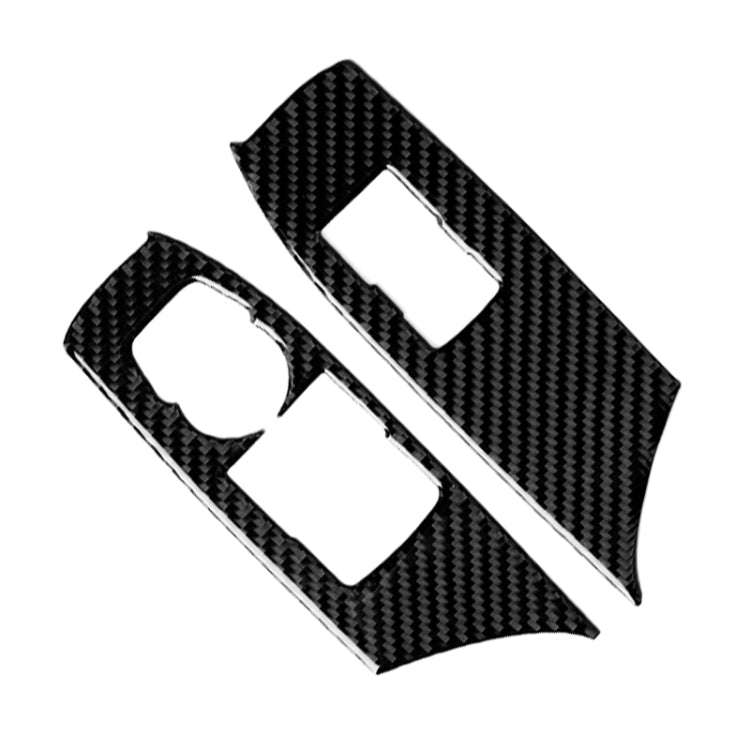 2 in 1 Car Carbon Fiber Window Lift Panel Decorative Sticker for Chevrolet Camaro 2017-2019, Left...
