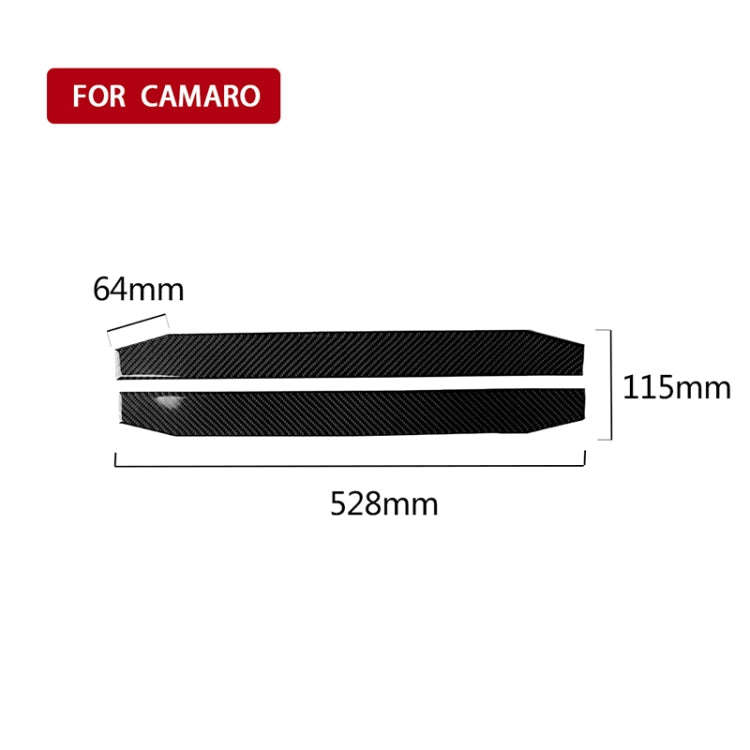 2 PCS Car Carbon Fiber Welcome Pedal Decorative Sticker for Chevrolet Camaro 2017-2019