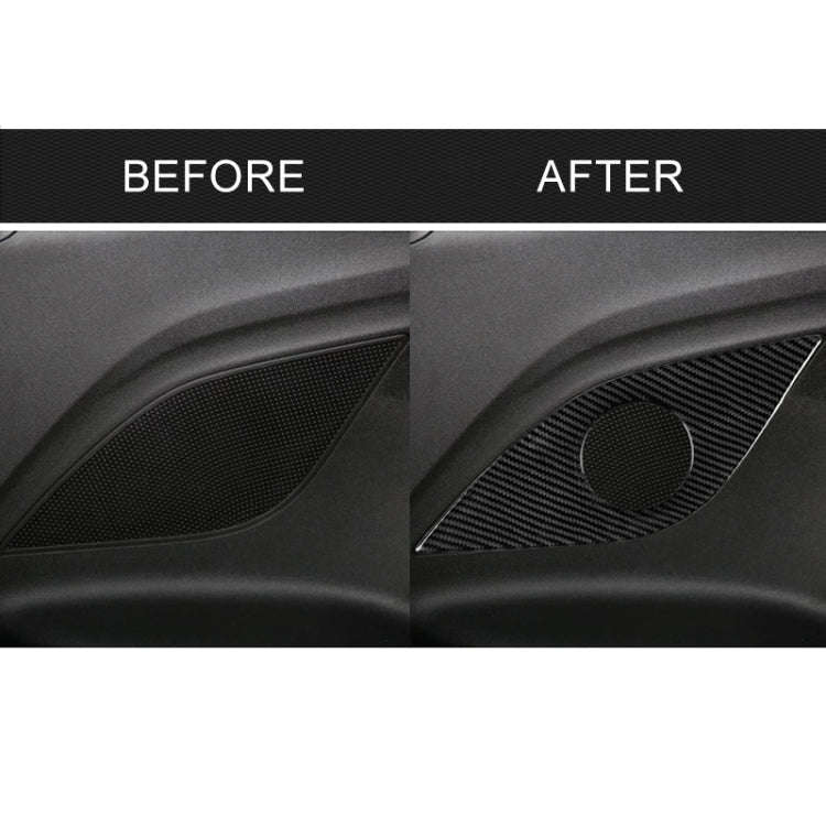 2 PCS Car Carbon Fiber Rear Horn Decorative Sticker for Chevrolet Camaro 2017-2019