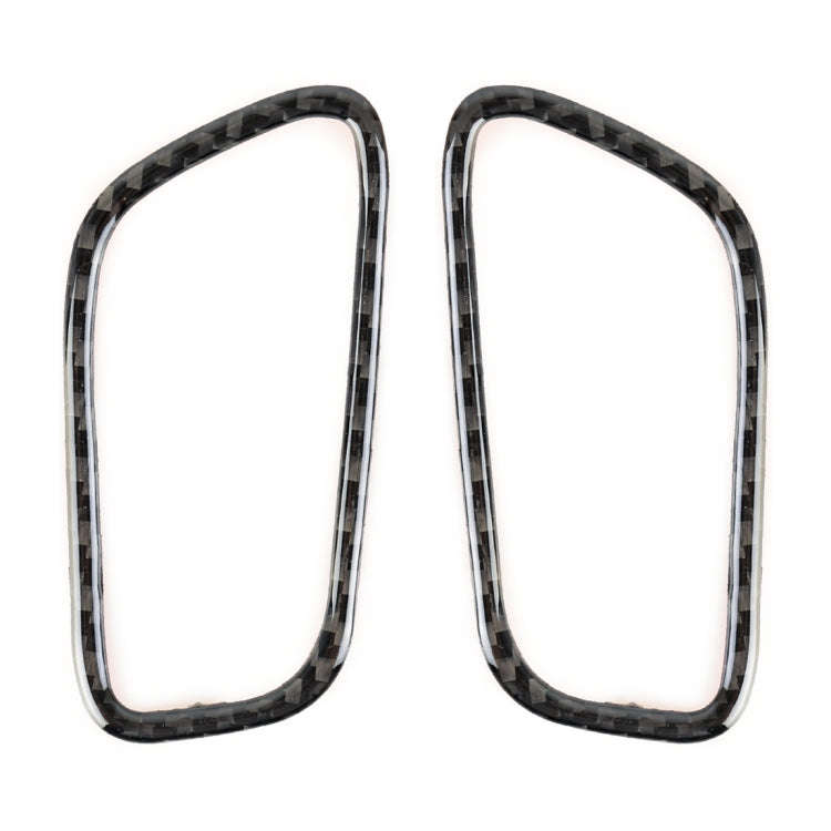 2 PCS Carbon Fiber Car Left and Right Air Outlet Panel Decorative Sticker for Porsche Macan