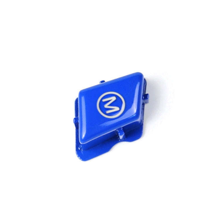 Wheel M Fashion Button Switch Trim Cover for BMW 3 series E90 E92 E93 M3 2007-2013(Blue)