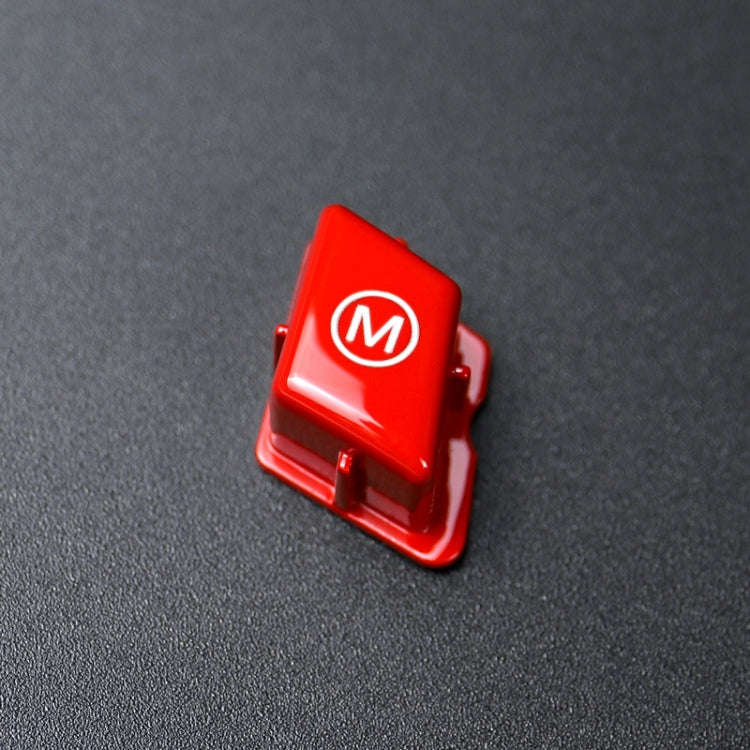 Wheel M Fashion Button Switch Trim Cover for BMW 3 series E90 E92 E93 M3 2007-2013(Red)
