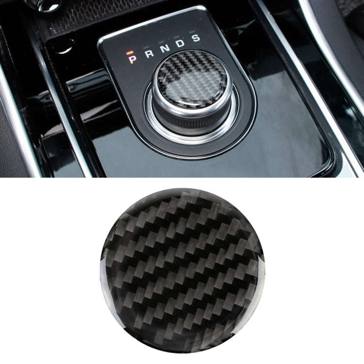 Carbon Fiber Car Gear Decorative Sticker for Jaguar F-PACE 2016-2020