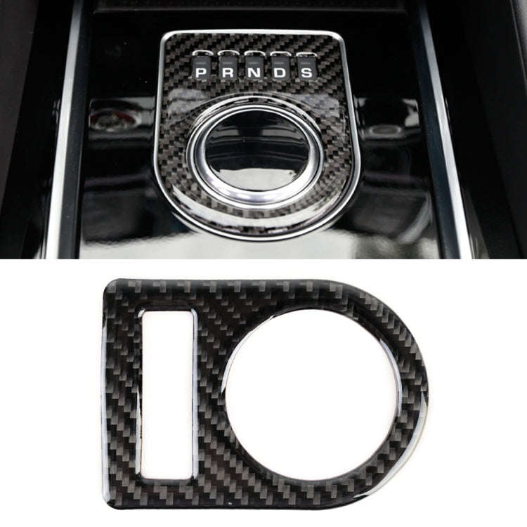 Carbon Fiber Car Gear Display Decorative Sticker for Jaguar F-PACE 2016-2020