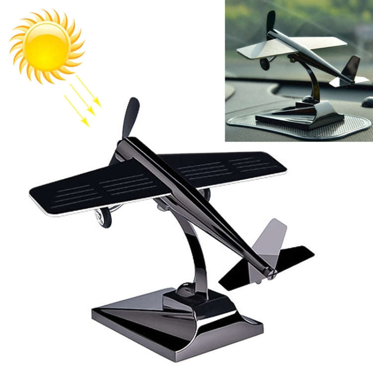 Car Interior Decoration Accessories Aircraft Model Ornaments Propeller Rotating Solar Energy Orna...