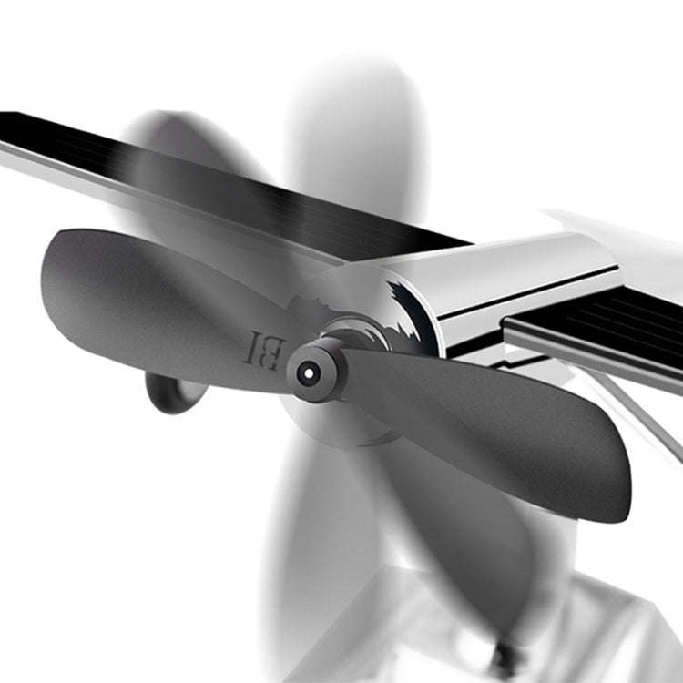 Car Interior Decoration Accessories Aircraft Model Ornaments Propeller Rotating Solar Energy Orna...