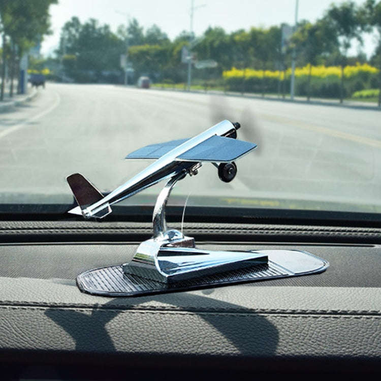 Car Interior Decoration Accessories Aircraft Model Ornaments Propeller Rotating Solar Energy Orna...