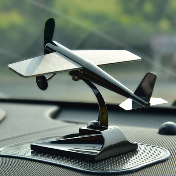 Car Interior Decoration Accessories Aircraft Model Ornaments Propeller Rotating Solar Energy Orna...
