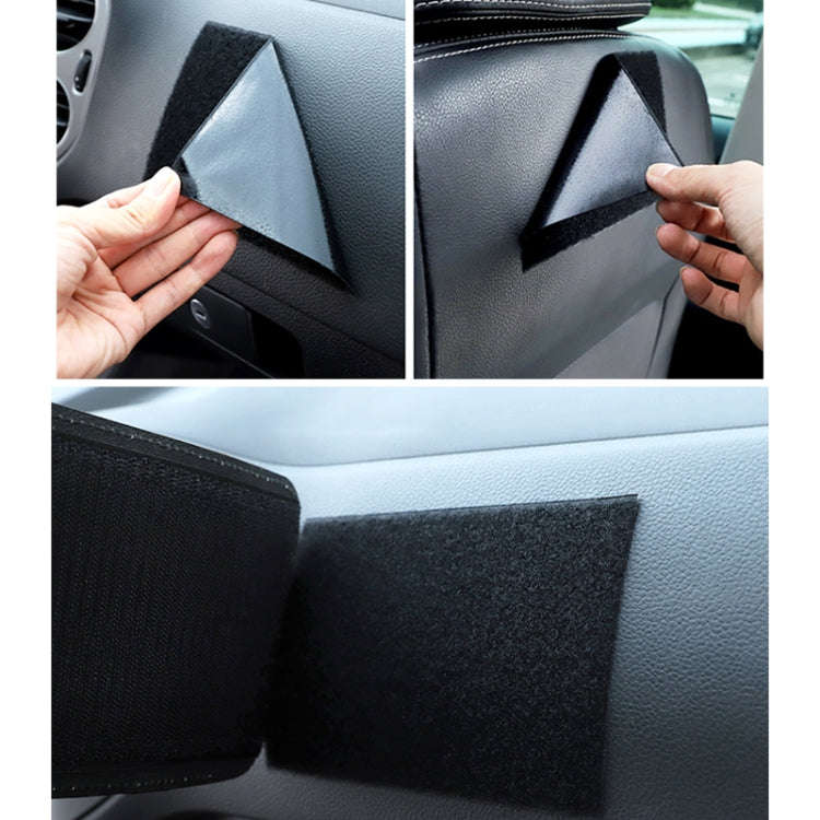 Paste Car Storage Bag Car Seat Quilting Storage Bag Instrument Panel Hanging Bag (Stripe)
