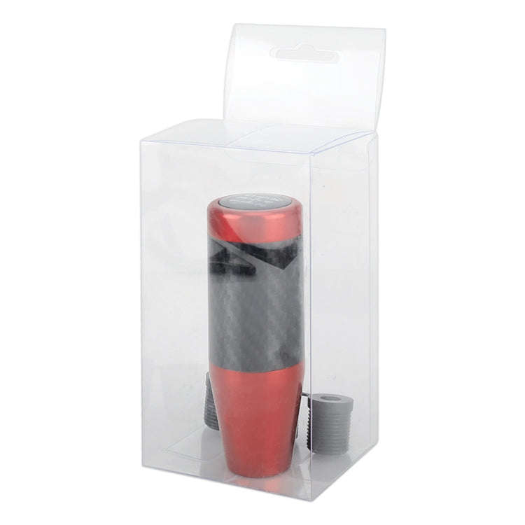 Universal Car Carbon Fiber Pattern Gear Head Gear Shift Knob (Red)