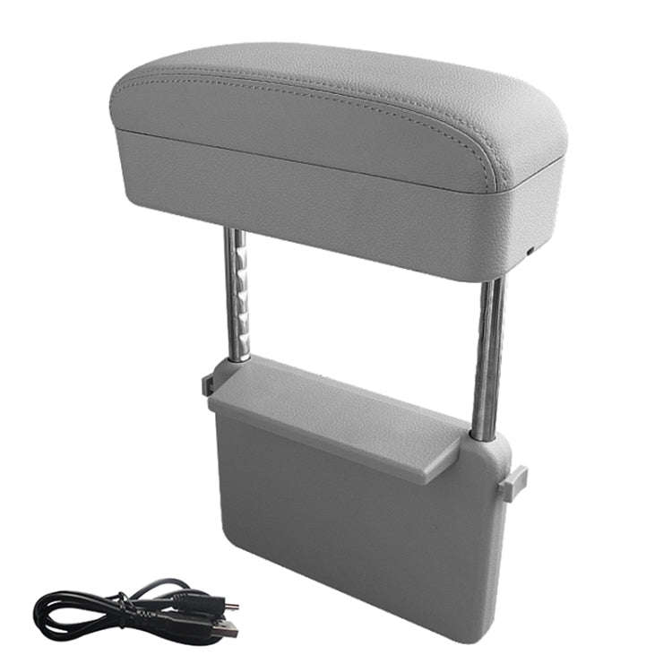 Universal Car Wireless Qi Standard Charger PU Leather Wrapped Armrest Box Cushion Car Armrest Box...