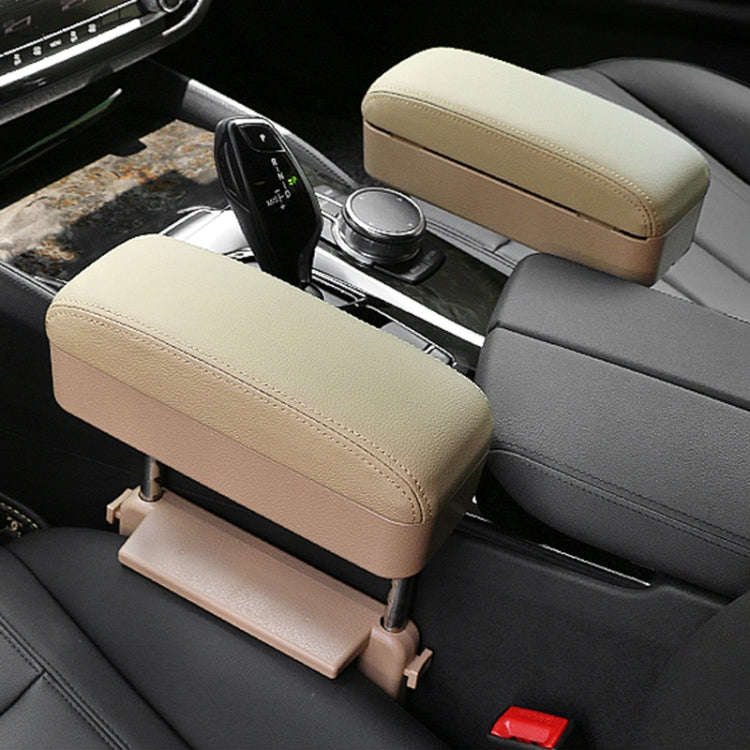 Universal Car Wireless Qi Standard Charger PU Leather Wrapped Armrest Box Cushion Car Armrest Box...