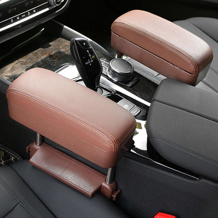 Universal Car Wireless Qi Standard Charger PU Leather Wrapped Armrest Box Cushion Car Armrest Box...