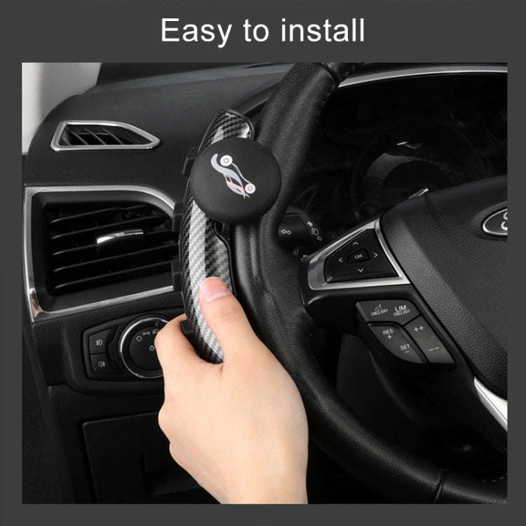 Car Universal Steering Wheel Spinner Knob Auxiliary Booster Aid Control Handle (Brown)