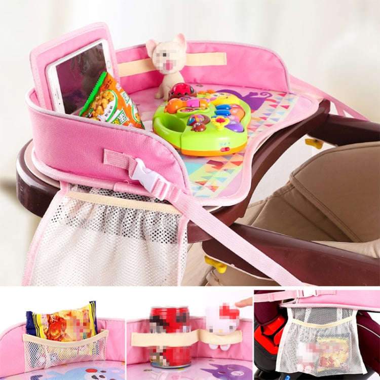 Children Waterproof Dining Table Toy Organizer Baby Safety Tray Tourist Painting Holder with Touc...