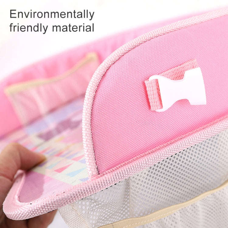 Children Waterproof Dining Table Toy Organizer Baby Safety Tray Tourist Painting Holder with Touc...