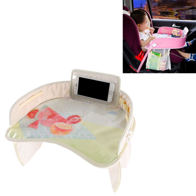 Children Waterproof Dining Table Toy Organizer Baby Safety Tray Tourist Painting Holder with Touc...