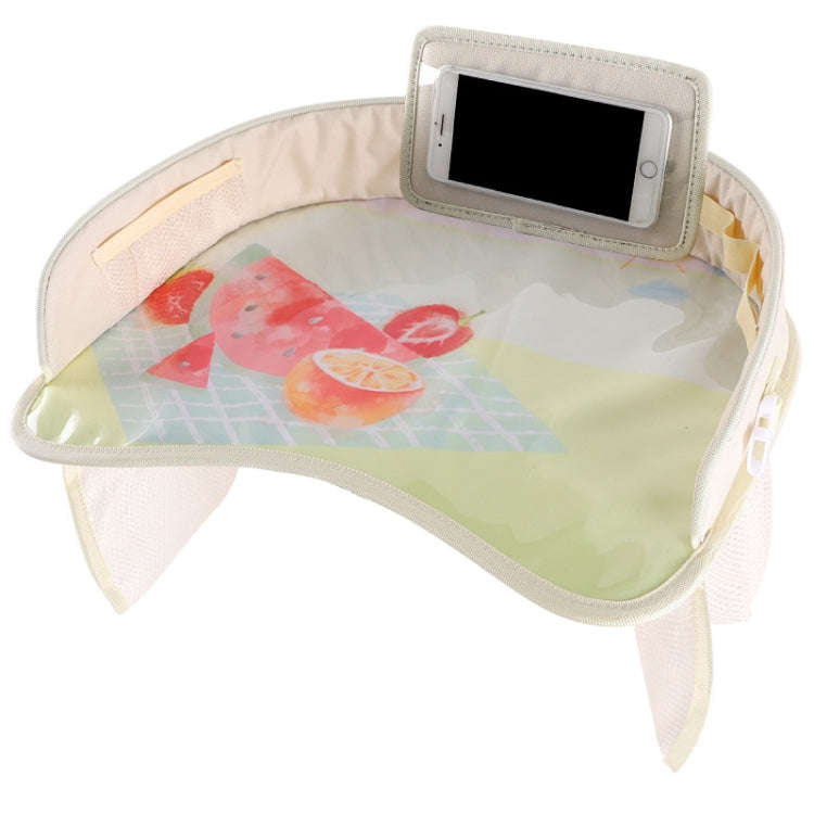 Children Waterproof Dining Table Toy Organizer Baby Safety Tray Tourist Painting Holder with Touc...