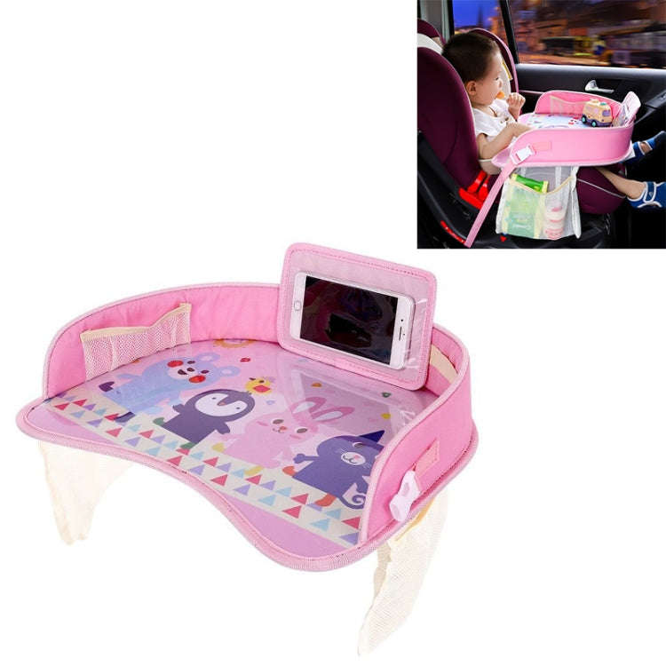 Children Waterproof Dining Table Toy Organizer Baby Safety Tray Tourist Painting Holder with Touc...