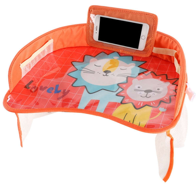 Children Waterproof Dining Table Toy Organizer Baby Safety Tray Tourist Painting Holder with Touc...