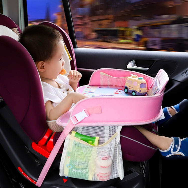 Children Waterproof Dining Table Toy Organizer Baby Safety Tray Tourist Painting Holder with Touc...