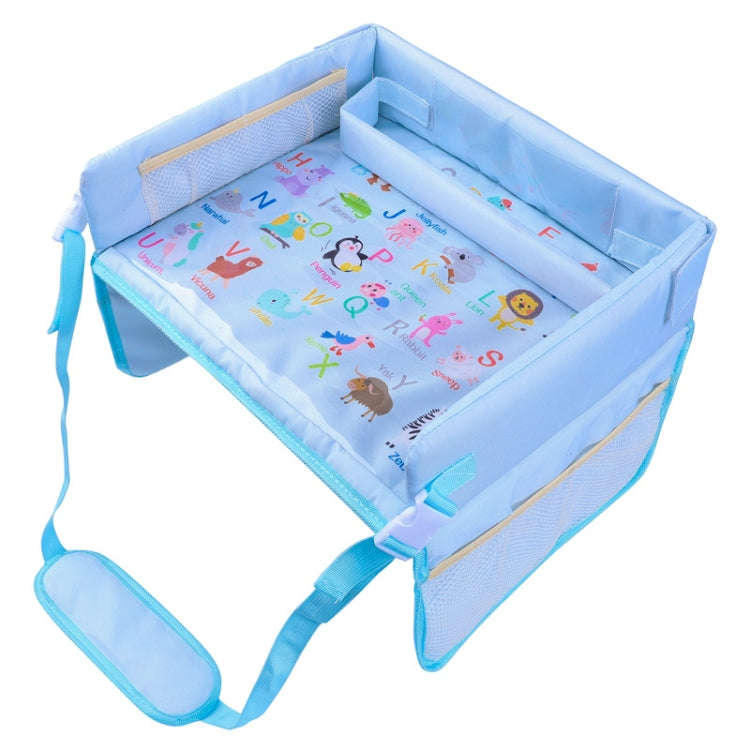 Children Waterproof Dining Table Toy Organizer Baby Safety Tray Tourist Painting Holder  (Animal ...