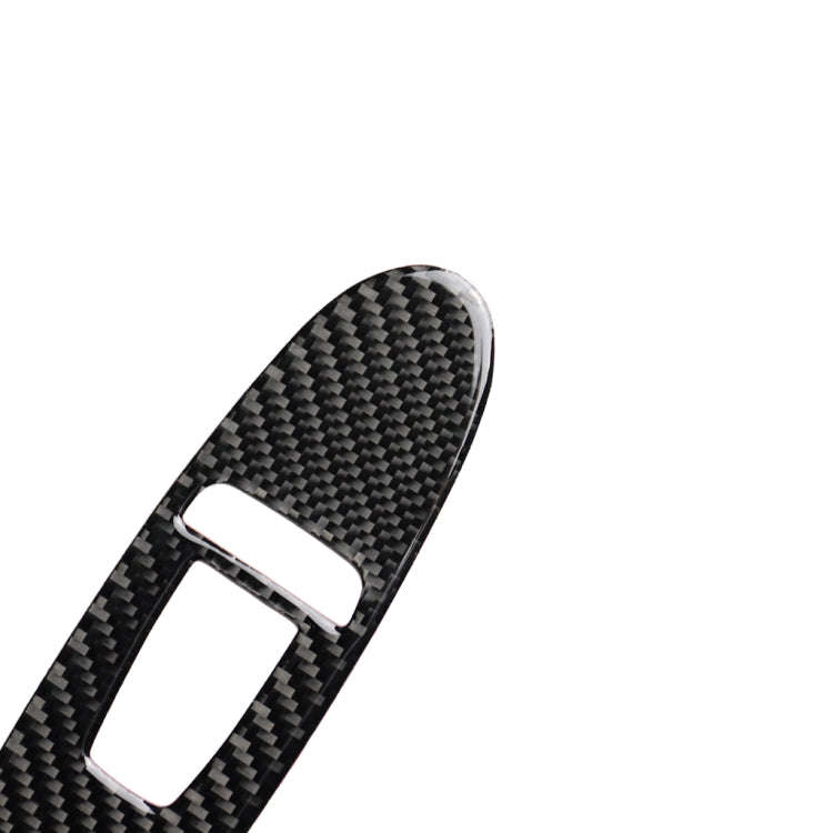 2 PCS Car Carbon Fiber Window Lift Panel Decorative Sticker for Infiniti Q50, Left Drive