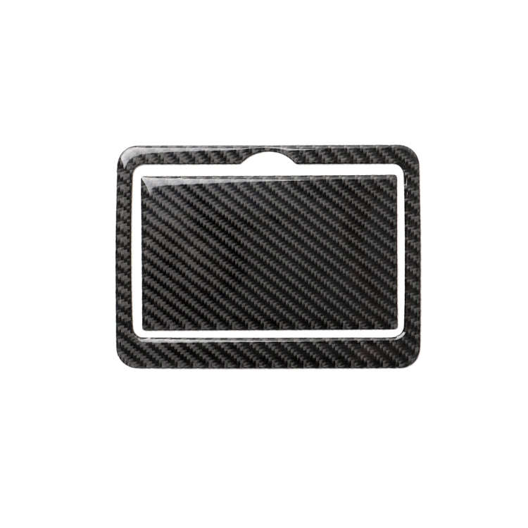 2 PCS Car Carbon Fiber Rear Water Cup Holder Panel Decorative Sticker for Infiniti Q50 / Q60 2014...