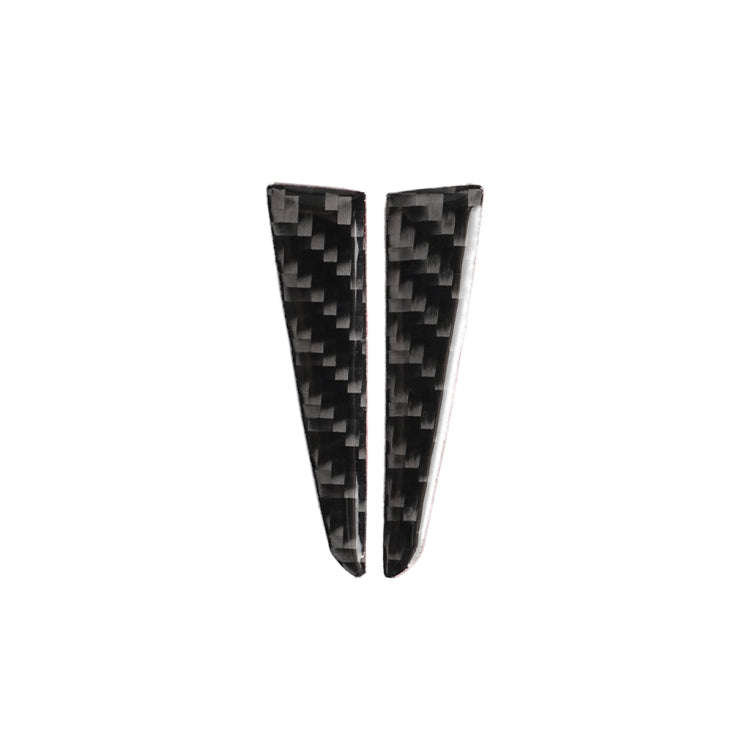 2 PCS Car Carbon Fiber Steering Wheel Below Decorative Sticker for Infiniti Q50 / Q60 2014-2020