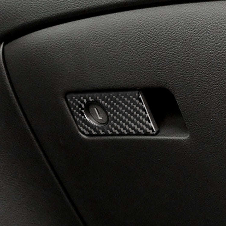Car Carbon Fiber Front Passenger Seat Storage Box Decorative Sticker for Infiniti Q50 / Q60 2014-...