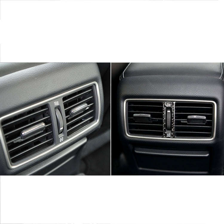 Car Carbon Fiber Rear Air Outlet Decorative Sticker for Infiniti Q50 / Q60 2014-2020