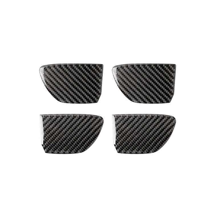4 PCS Car Carbon Fiber Door Inner Handle Wrist Panel Decorative Sticker for Infiniti Q50 / Q60 20...