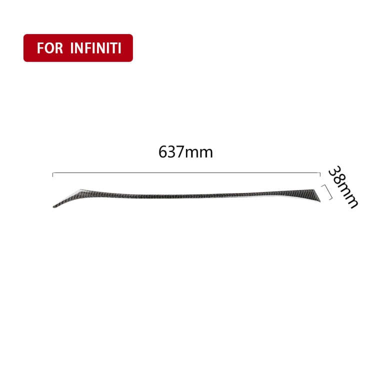 Car Carbon Fiber Right Side of the Dashboard Decorative Sticker for Infiniti Q50 / Q60 2014-2020,...