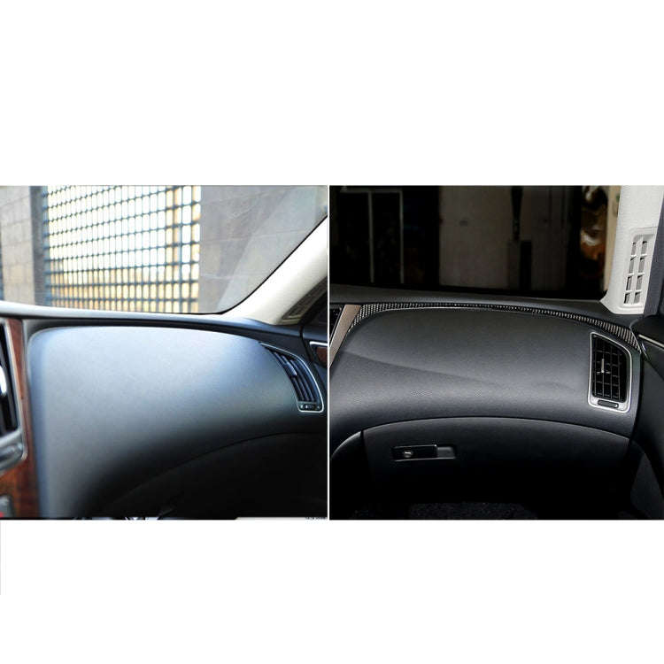 Car Carbon Fiber Right Side of the Dashboard Decorative Sticker for Infiniti Q50 / Q60 2014-2020,...