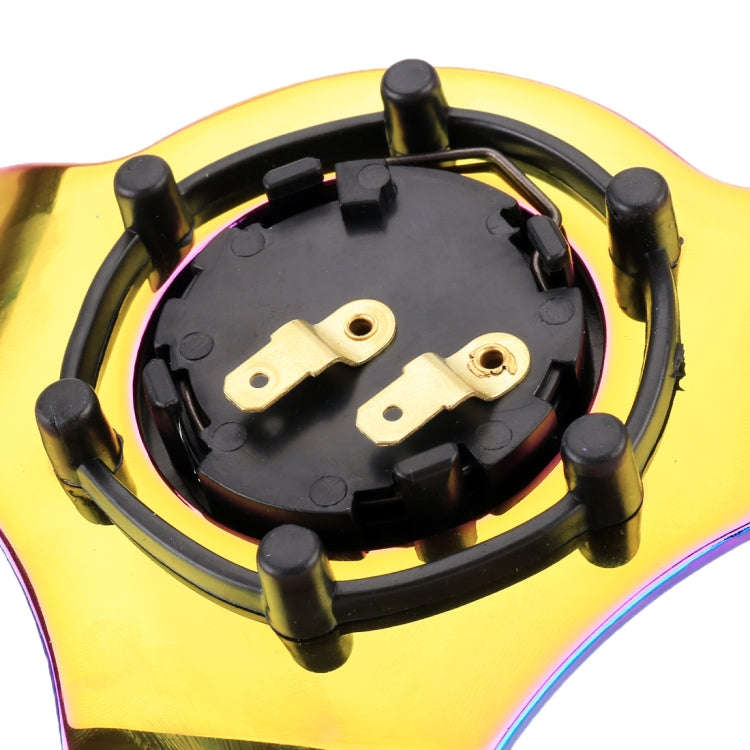 Car Colorful Modified Racing Sport Horn Button Steering Wheel, Diameter: 35cm(White)