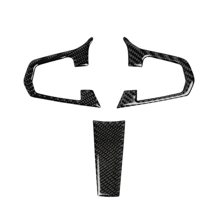 3 in 1 Car Carbon Fiber Solid Color Steering Wheel Button Decorative Sticker for BMW 5 Series G30...