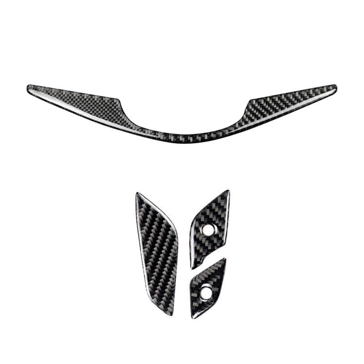 4 in 1 Car Carbon Fiber Steering Wheel Button Decorative Sticker for Cadillac xt5 2016-2017, Left...