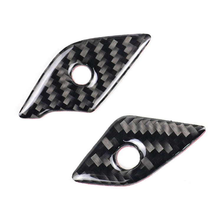 4 in 1 Car Carbon Fiber Steering Wheel Button Decorative Sticker for Cadillac xt5 2016-2017, Left...