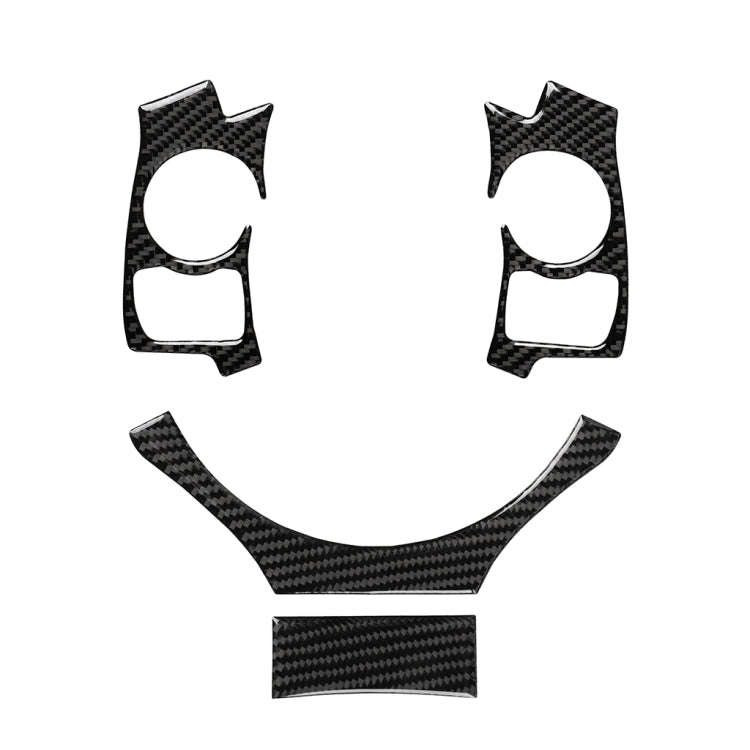 4 in 1 Car Carbon Fiber Steering Wheel Button Decorative Sticker for Lexus IS250 NX200 200t 300h,...
