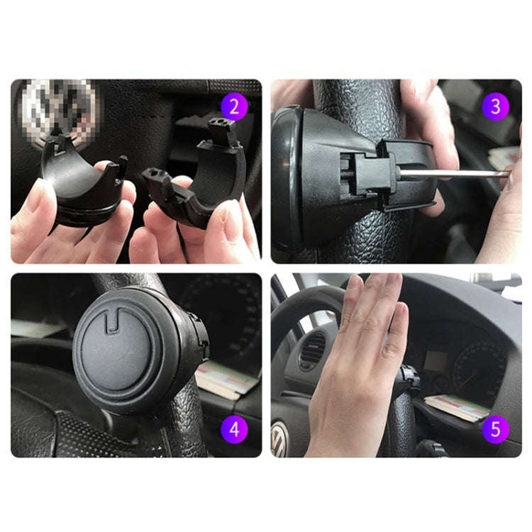 3R Car Universal Steering Wheel Spinner Knob Auxiliary Booster Aid Control Handle Auto Spinner Kn...