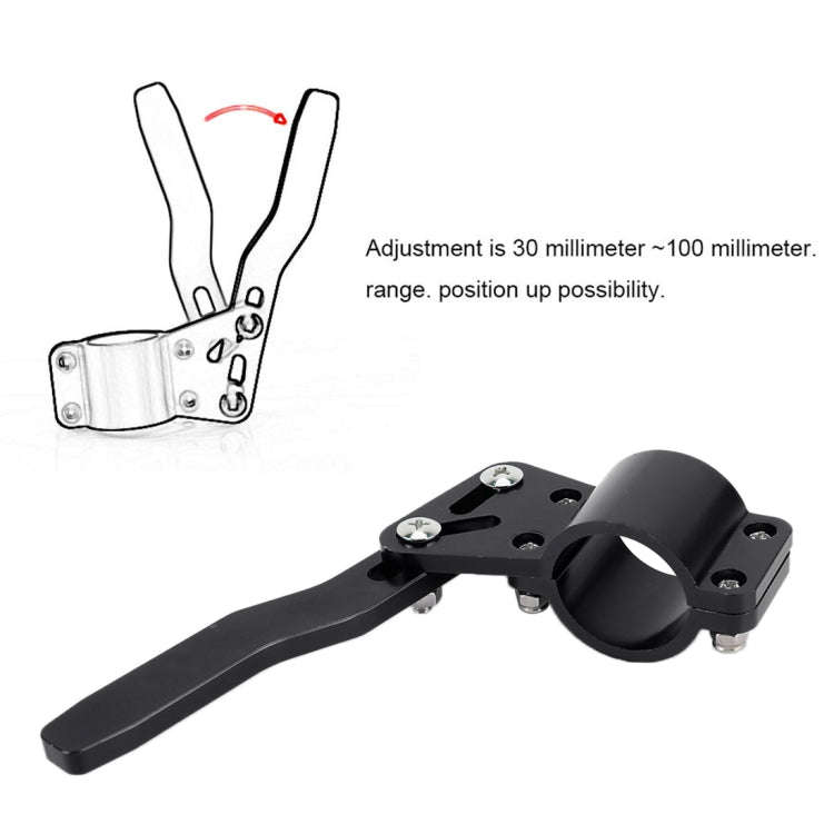 Car Signal Pole Steering Wheel Quick Dial Metal Rotating Rod Steering Signal Rod Extension (Black)