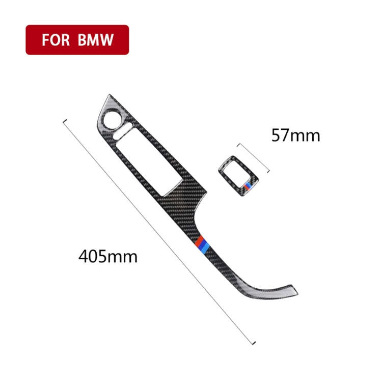 2 in 1 Three Color Carbon Fiber Car Right Driving Lifting Panel Decorative Sticker for BMW E92 20...