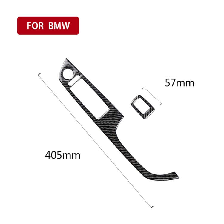 2 in 1 Carbon Fiber Car Right Driving Lifting Panel Decorative Sticker for BMW E92 2005-2012