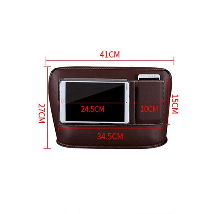 Car Front Seat Hanging Bag Mobile Phone Storage Bag (Red)