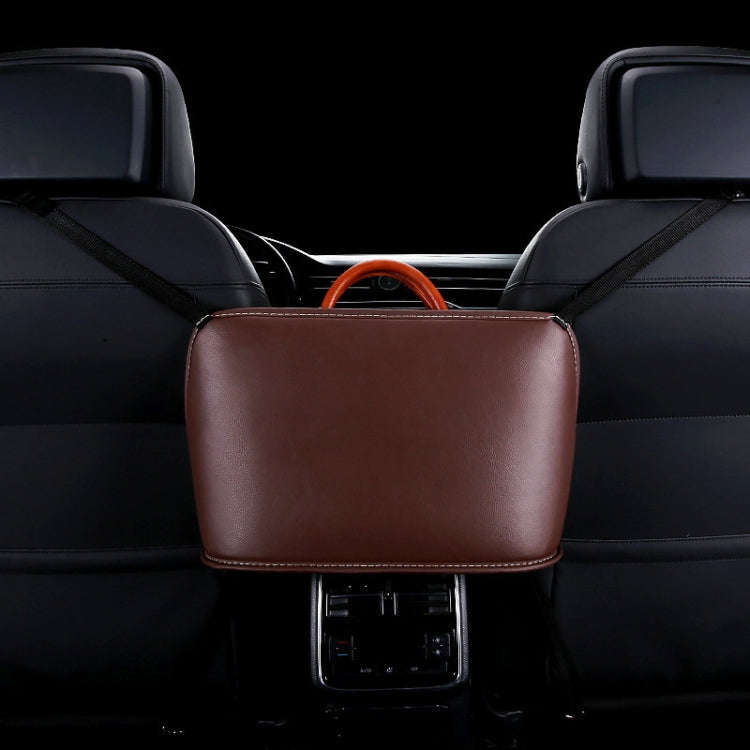 Car Front Seat Hanging Bag Storage Bag (Coffee)