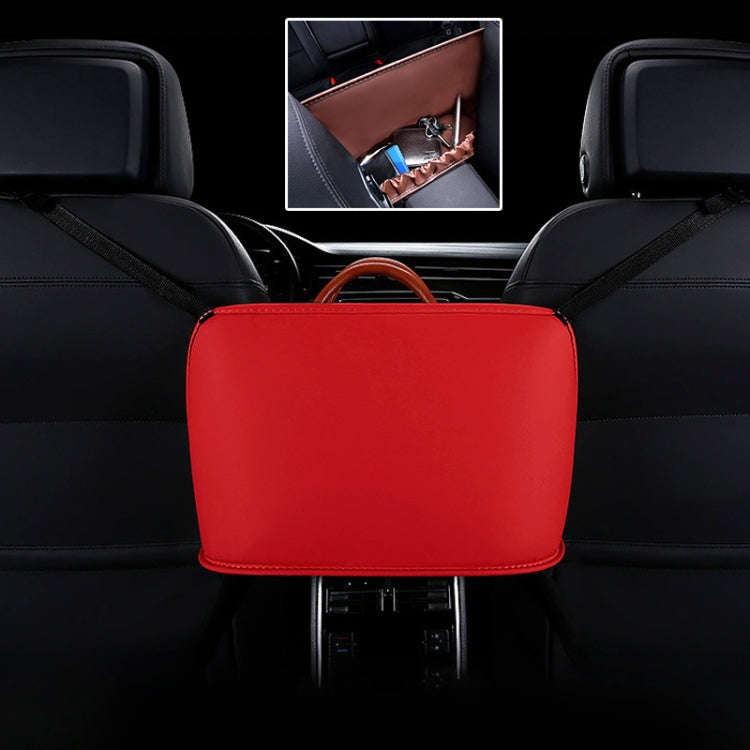 Car Front Seat Hanging Bag Storage Bag (Red)