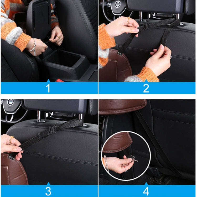 Car Front Seat Hanging Bag Storage Bag (Wine Red)